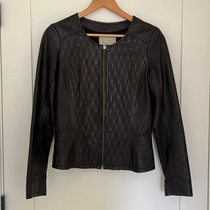Women’s Hinge Quilted Leather Jacket - M